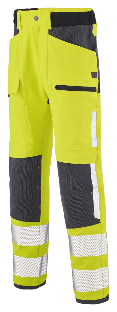 Pantalon haute visibilité TWIST - Lafont - Jaune Fluo/Gris Charcoal - taille 56