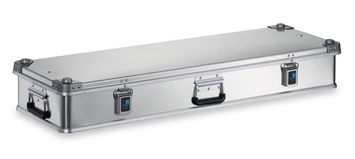 Caisse en aluminium k-470 259l dim. internes 1150x350x150mm dim. externes 1200x400x180mm