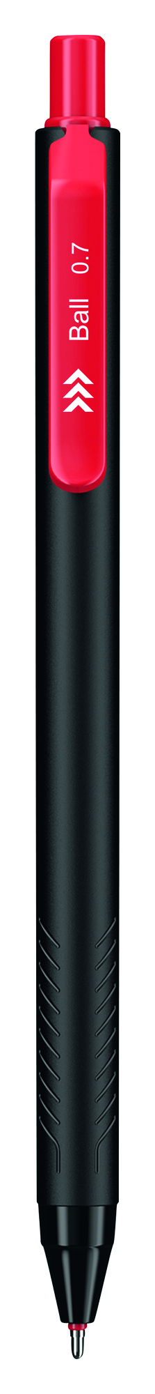 Stylo bille retractable arws 1 mm rouge
