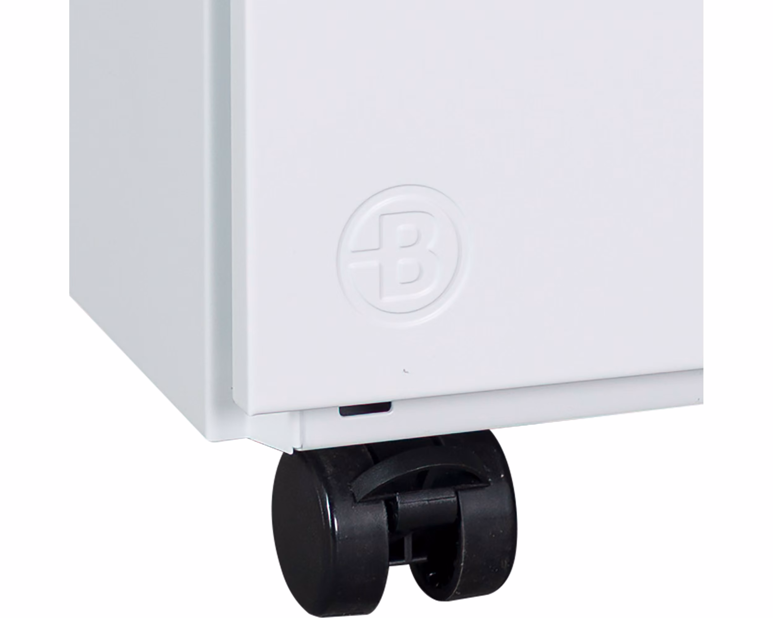 Caisson mobile métal Bruneau - 3 tiroirs plats - blanc
