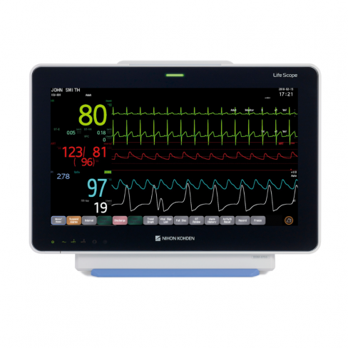 Moniteur de chevet E7 15'', NK SpO2 avec ECG, Resp, NIBP, 2 Temp, 3x Multi Connectors