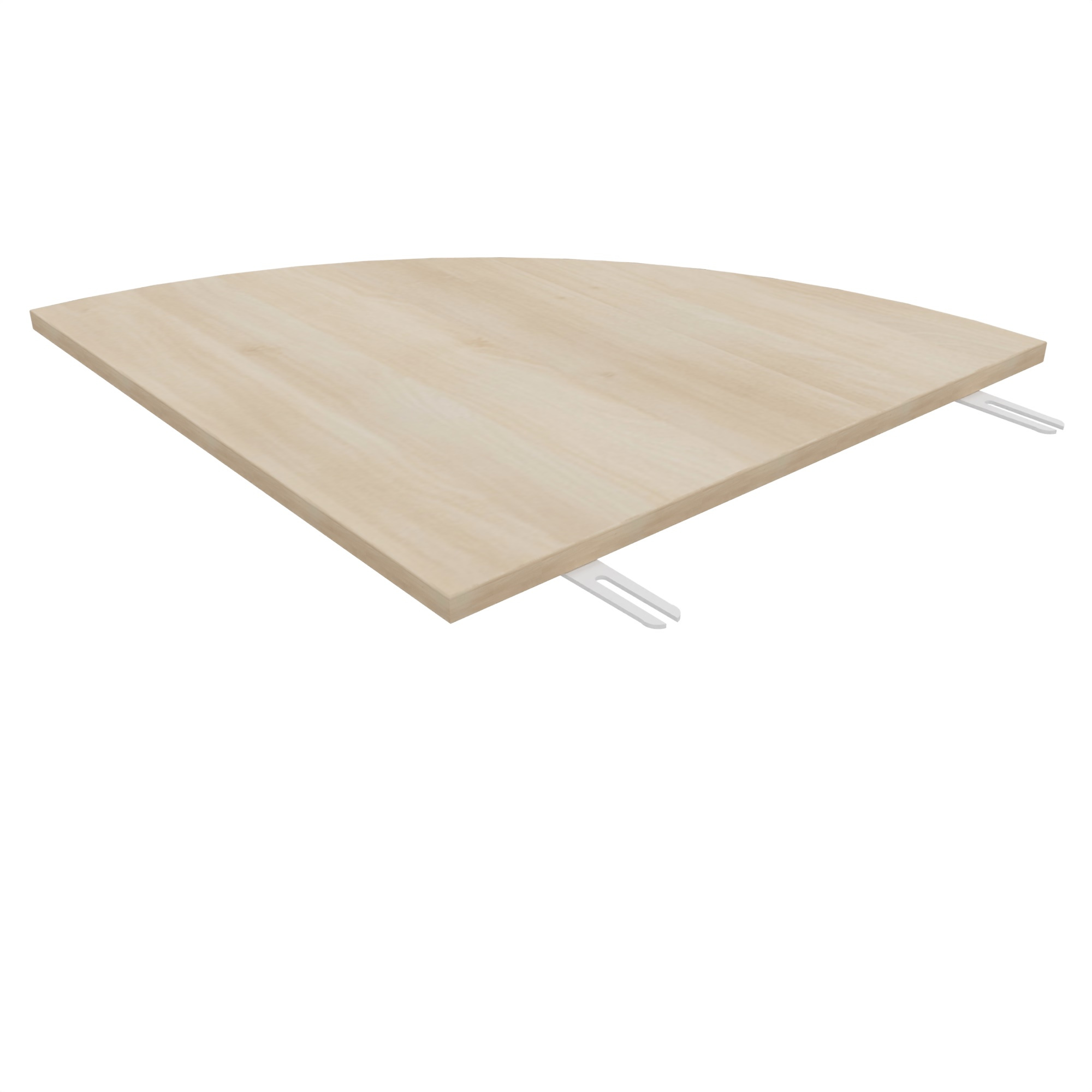 Plateau de liaison 1/4 rond FT12 - l. 60 cm - piétement époxy - plateau mélaminé