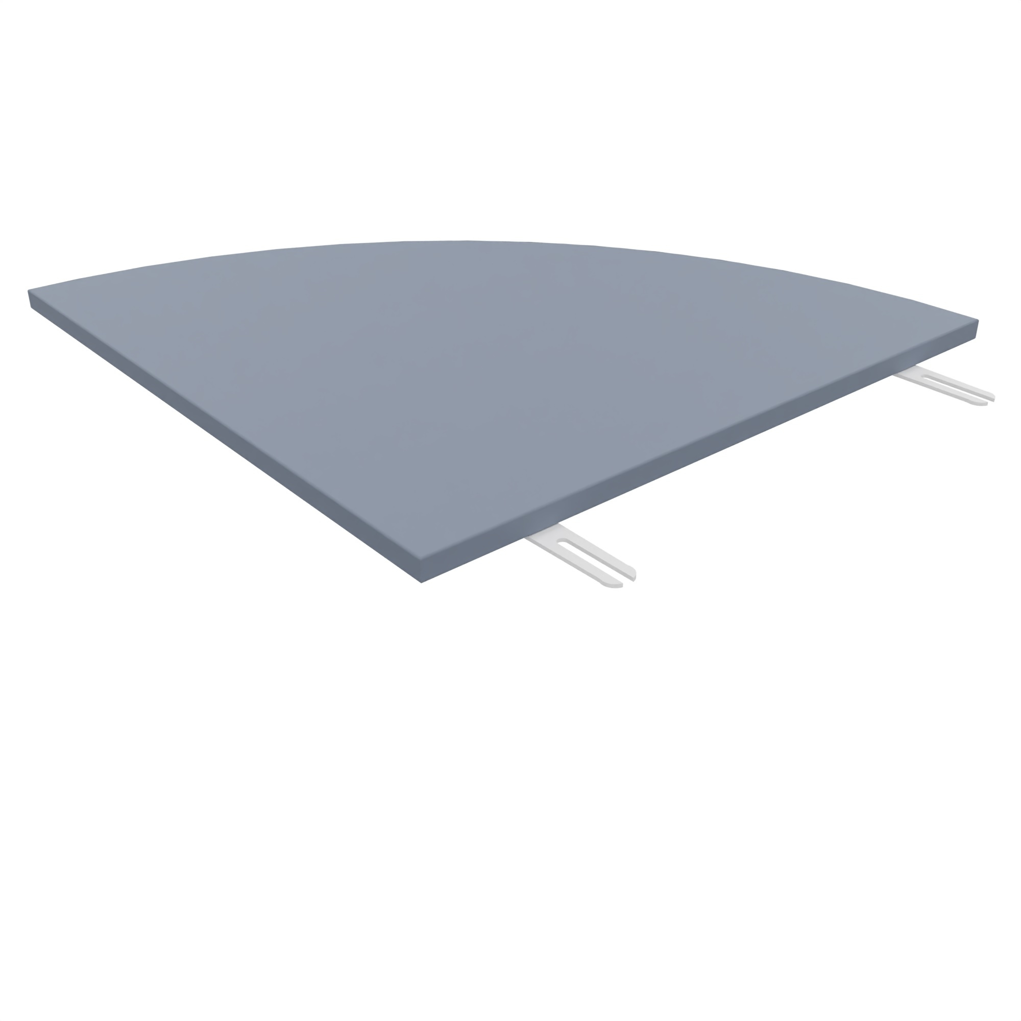 Plateau de liaison 1/4 rond FT12 - l. 60 cm - piétement époxy - plateau stratifié