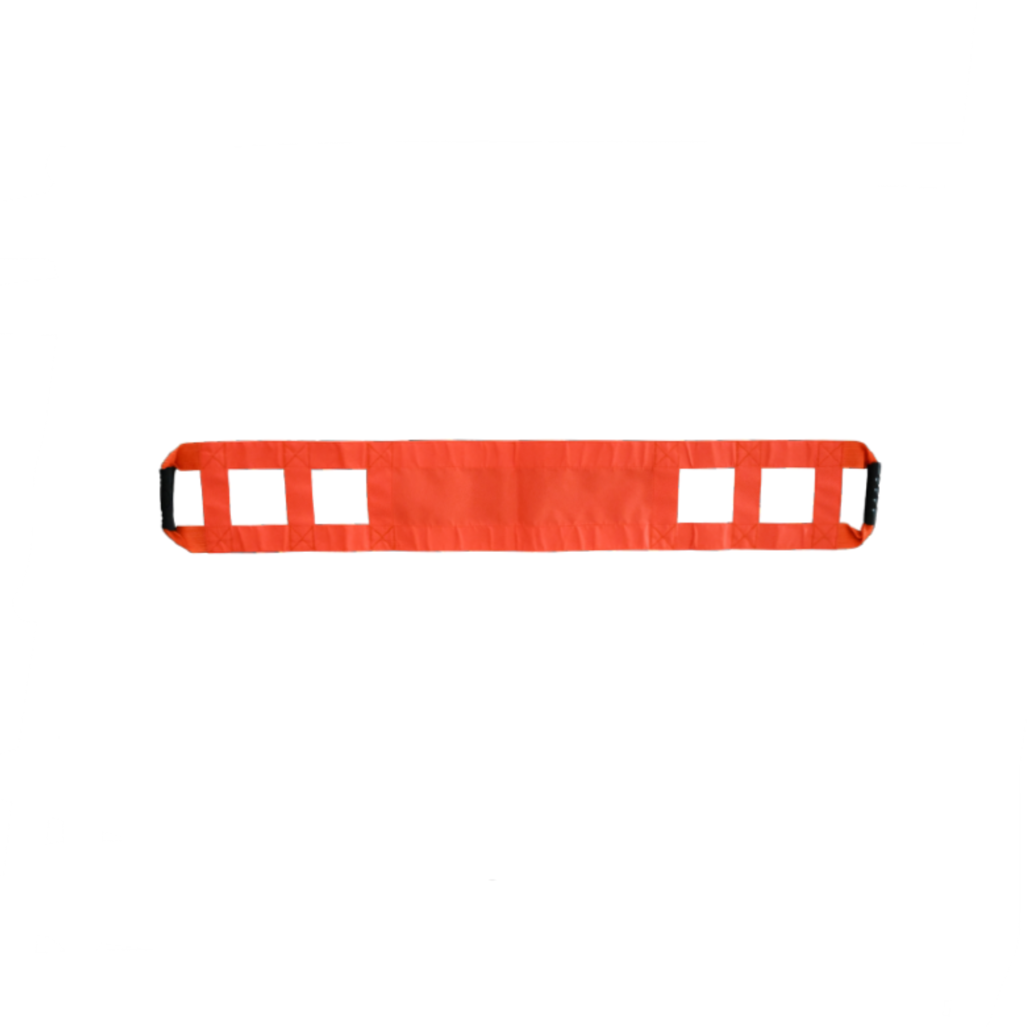 Sangles en PVC pour relevage -orange - 3 poignées de portage de chaque côtés - longueur 130 cm