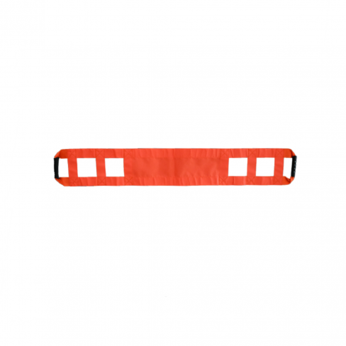 Sangles en PVC pour relevage -orange - 3 poignées de portage de chaque côtés - longueur 130 cm