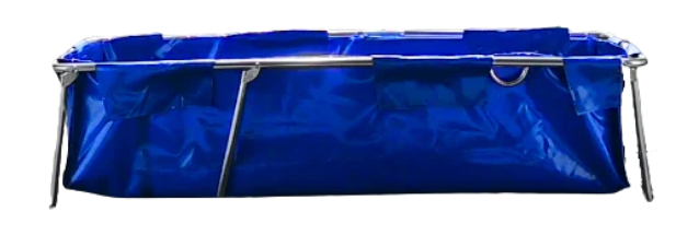 Baignoire de refroidissement d'urgence - cadre extensible pliable en 2, livrée avec cadre extensible pliable,