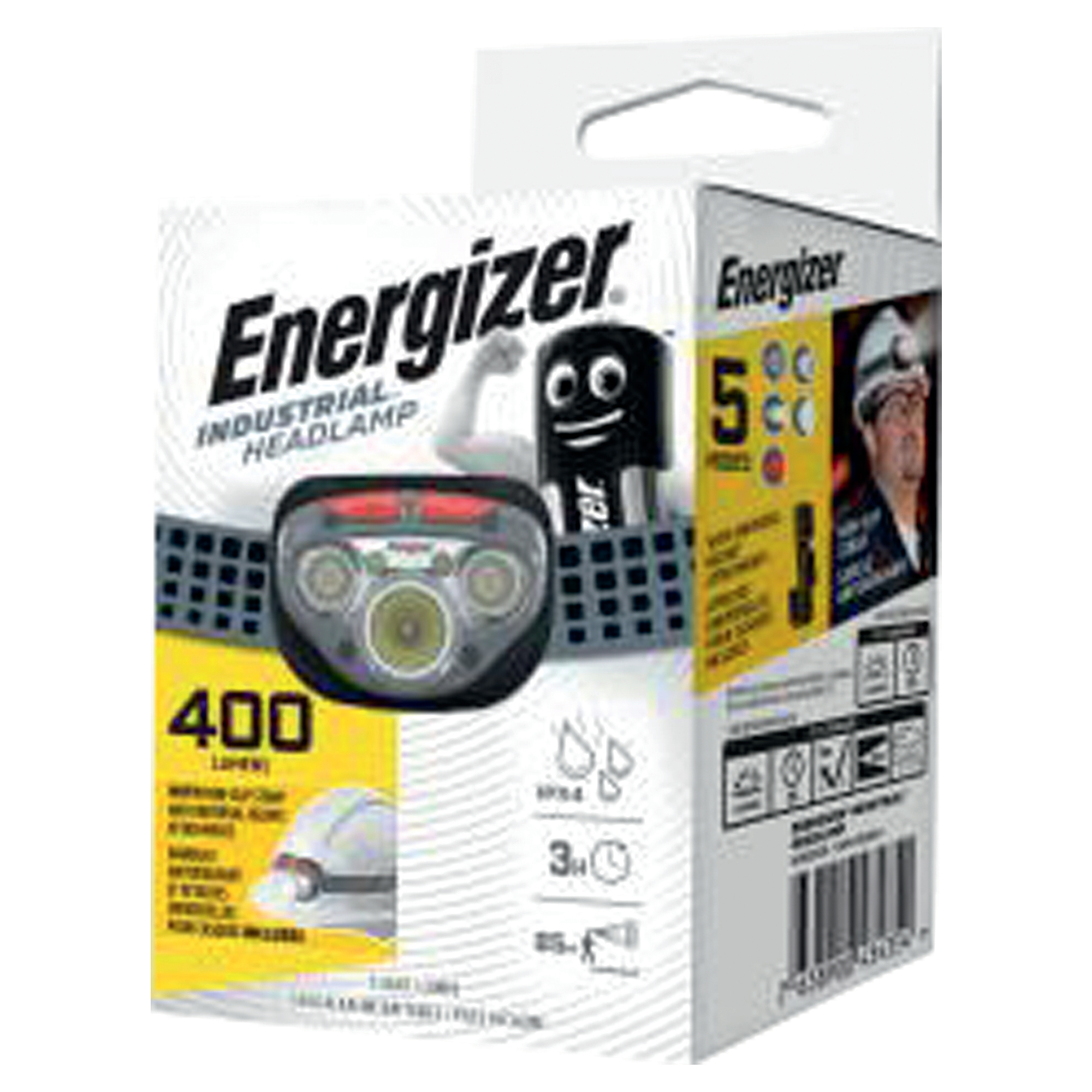 Lampe frontale Energizer Industrial - 3AAA - 400 lm - portée 85 m