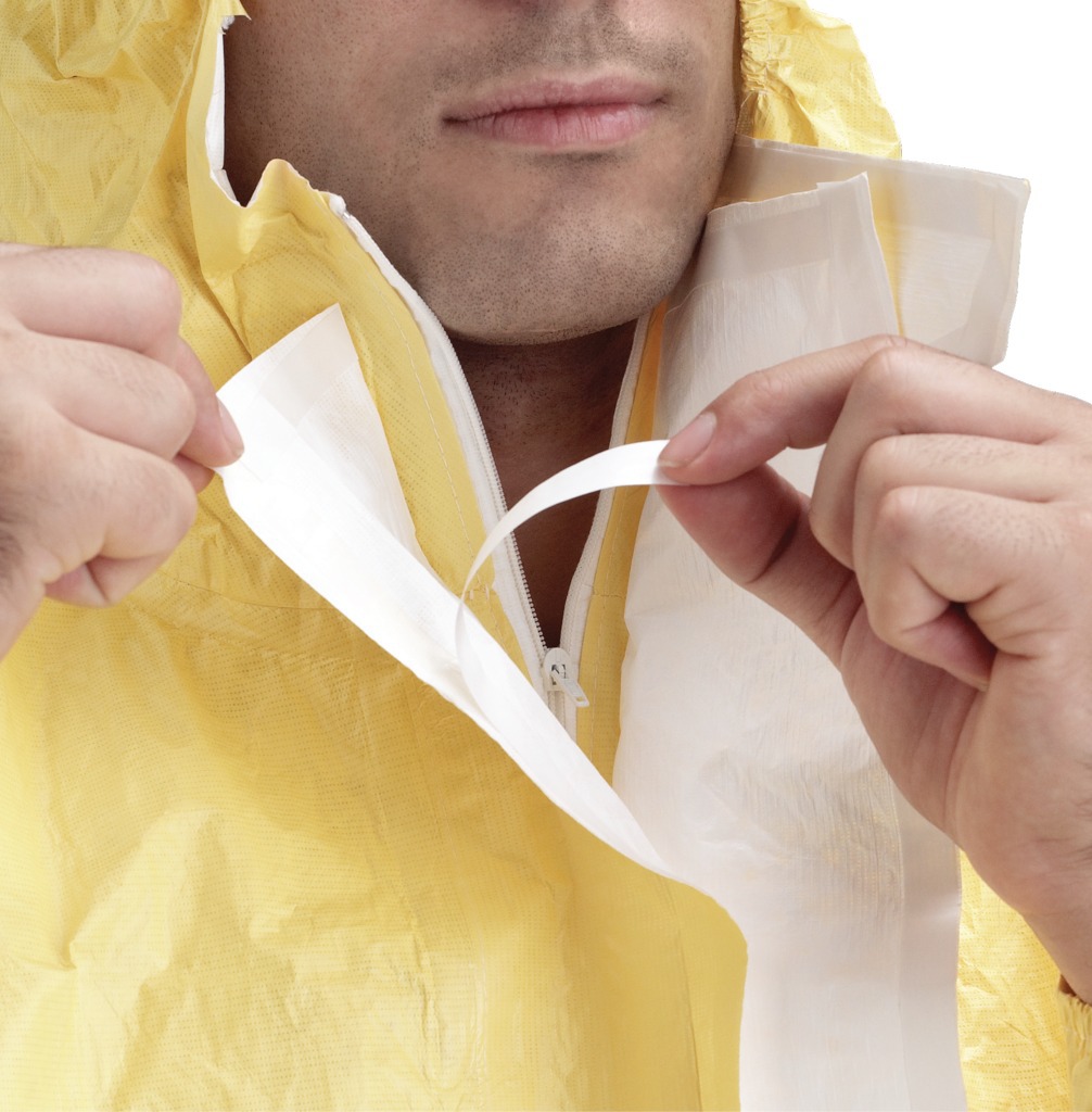 Combinaison de protection jetable à cagoule TYCHEM C - Dupont Engineering Products SA - Jaune - taille M