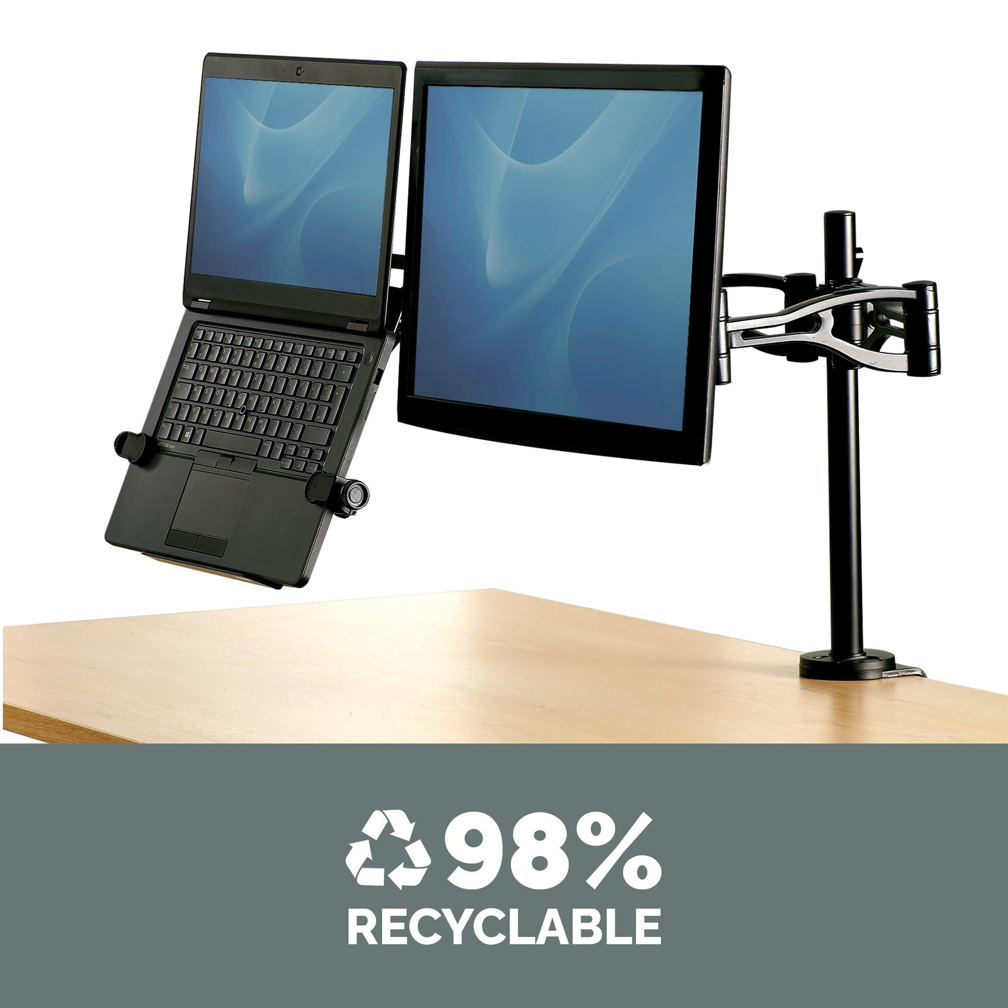 Support ordinateur portable pour bras Fellowes Vista - noir