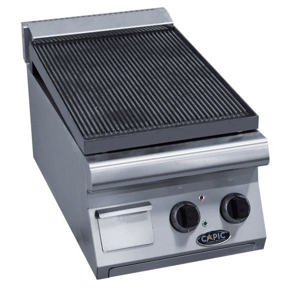 Grillades plaque plaque fonte lisse 400x550 Destockage