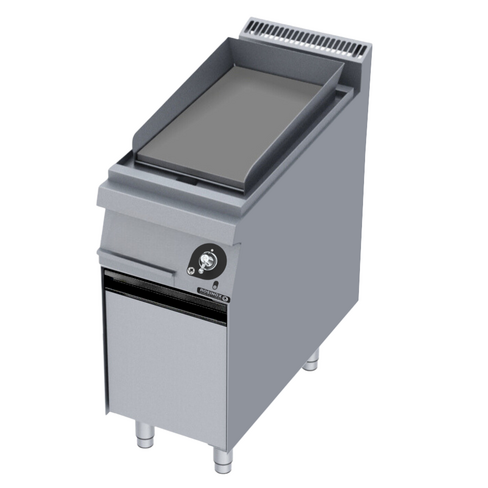 Plaque à snacker électrique inox duplex lisse 20 dm² - 7,2 kW - Largeur 400 mm vérins pieds de montage Destockage