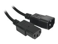 Rallonge alimentation IEC C14 - C13 -1,8 m - noire