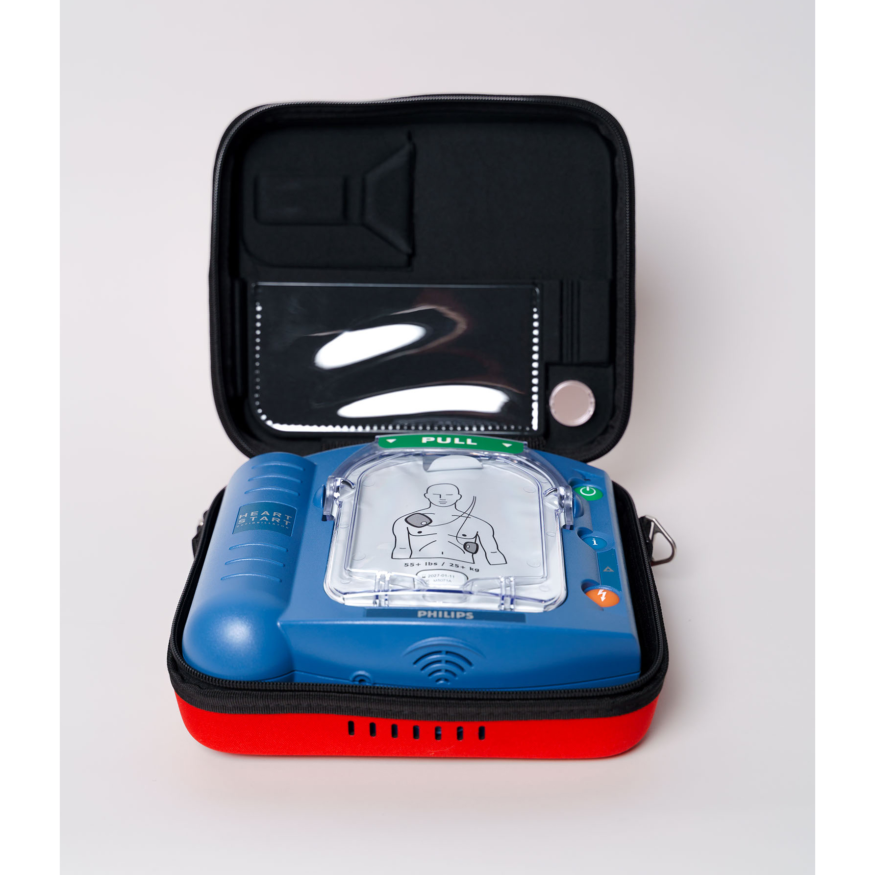 Défibrillateur semi-automatique [DSA] HeartStart HS1, prêt à l'emploi