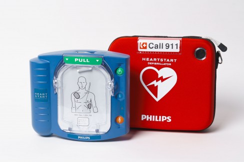 Défibrillateur semi-automatique [DSA] HeartStart HS1, prêt à l'emploi
