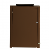 Abri bac Vertigo RAL 8025 livré