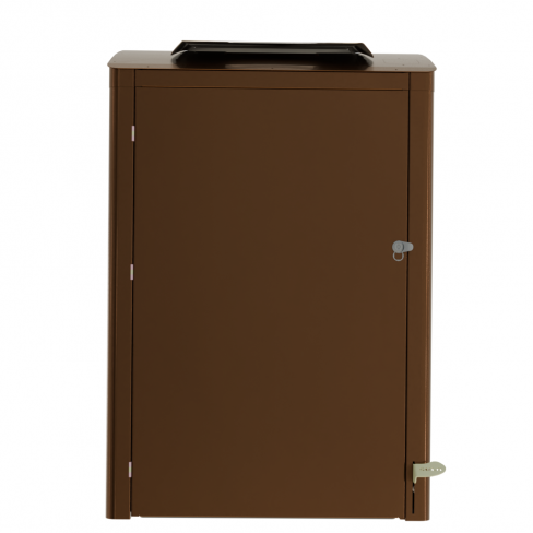 Abri bac Vertigo RAL 8025 livré