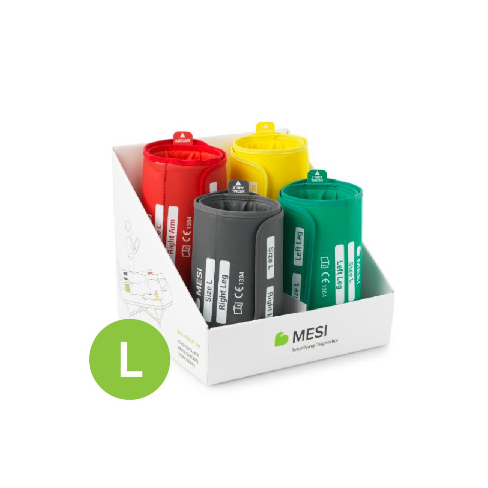 Set de 4 brassards IPS pré-formés plastifiés taille L pour MESI mTABLET ABI