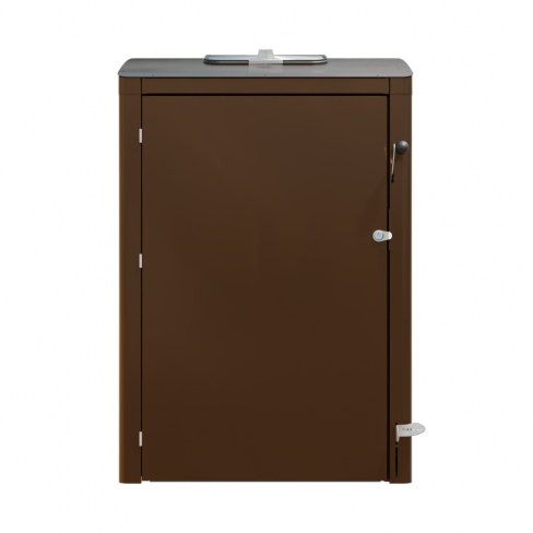 Abri bac Vertigo RAL 8025 livré et installé