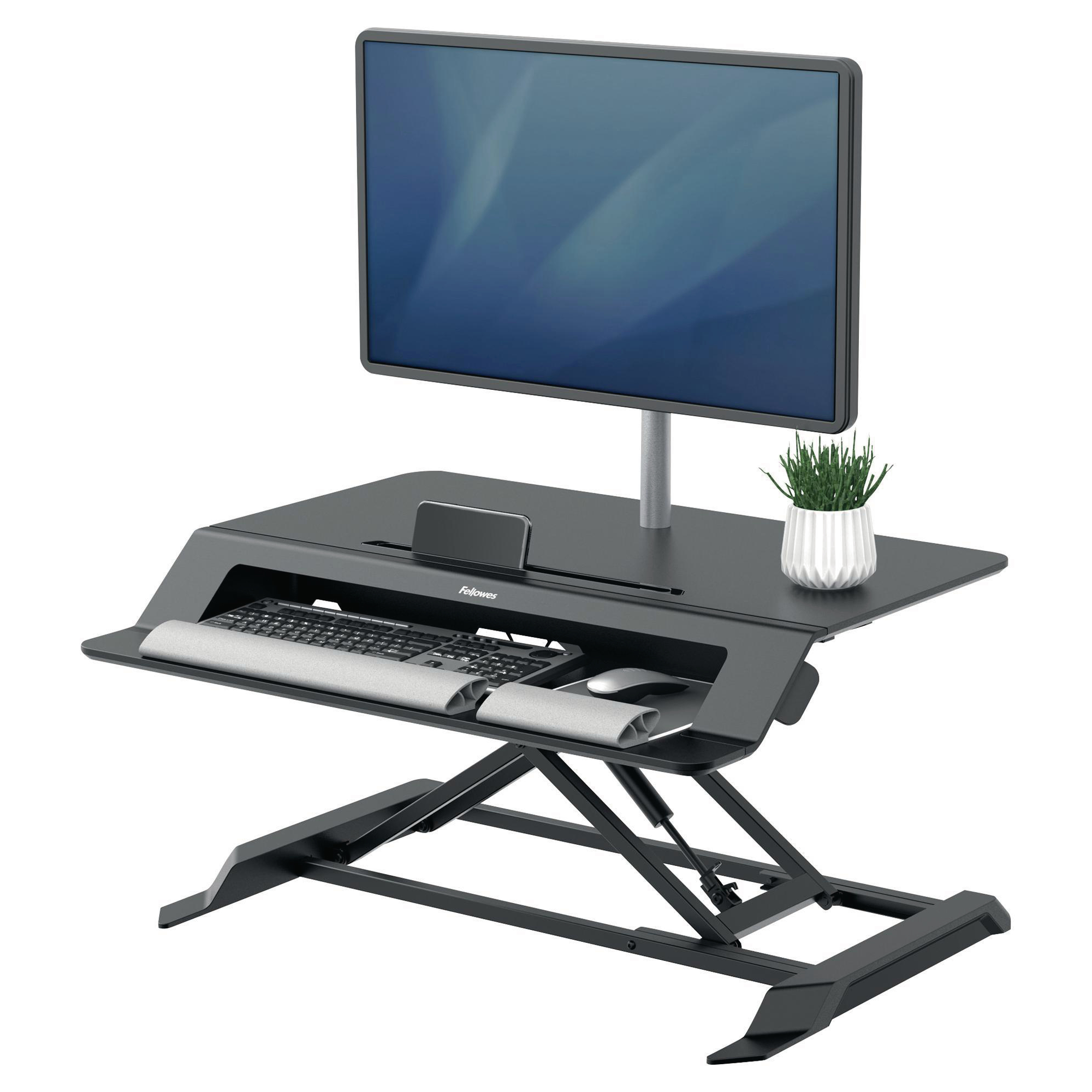 Station assis-debout Fellowes Lotus LT - noir - lot de 5