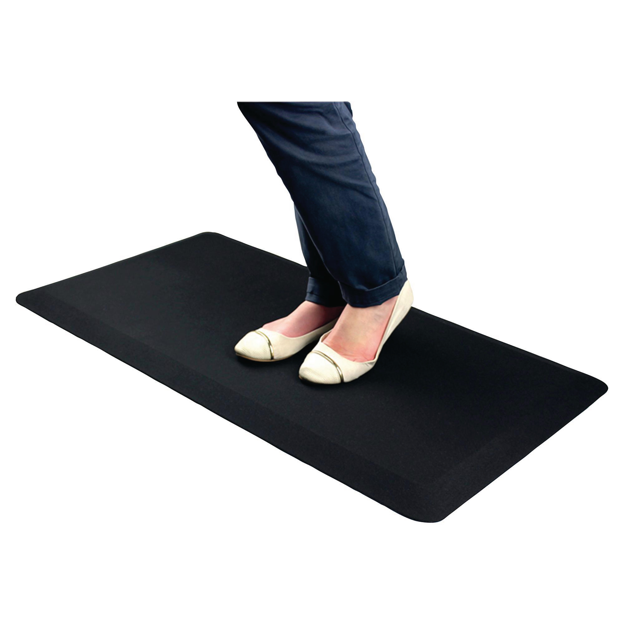 Tapis anti-fatigue Floortex - polyuréthane - 100 x 50 cm - noir