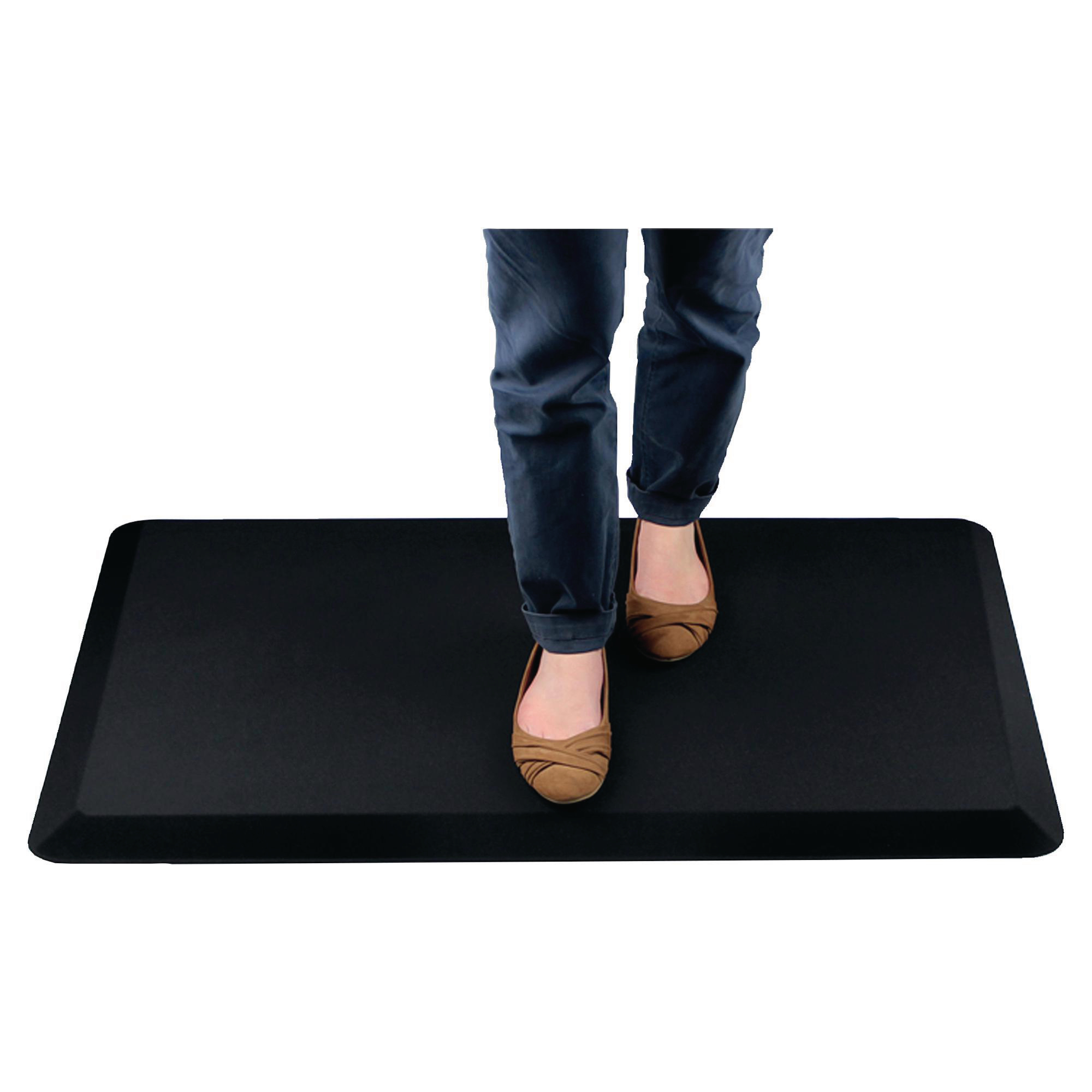 Tapis anti-fatigue Floortex - polyuréthane - 100 x 50 cm - noir