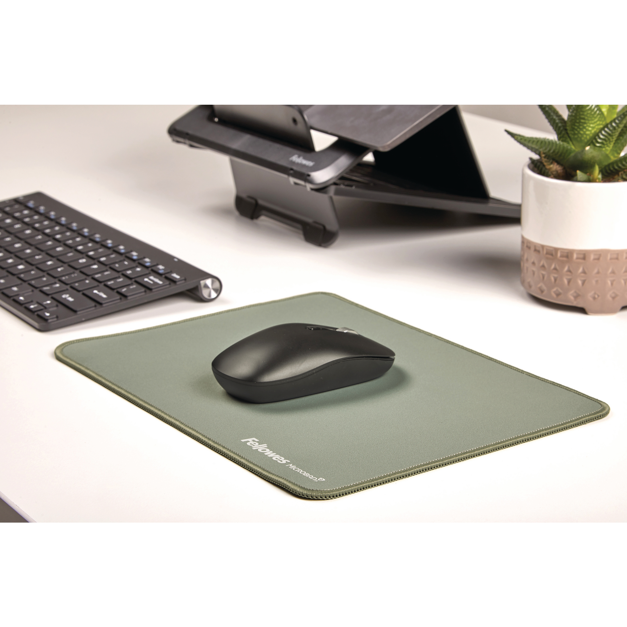 Tapis de souris XL Fellowes Breyta 28 x 21cm - Vert sauge