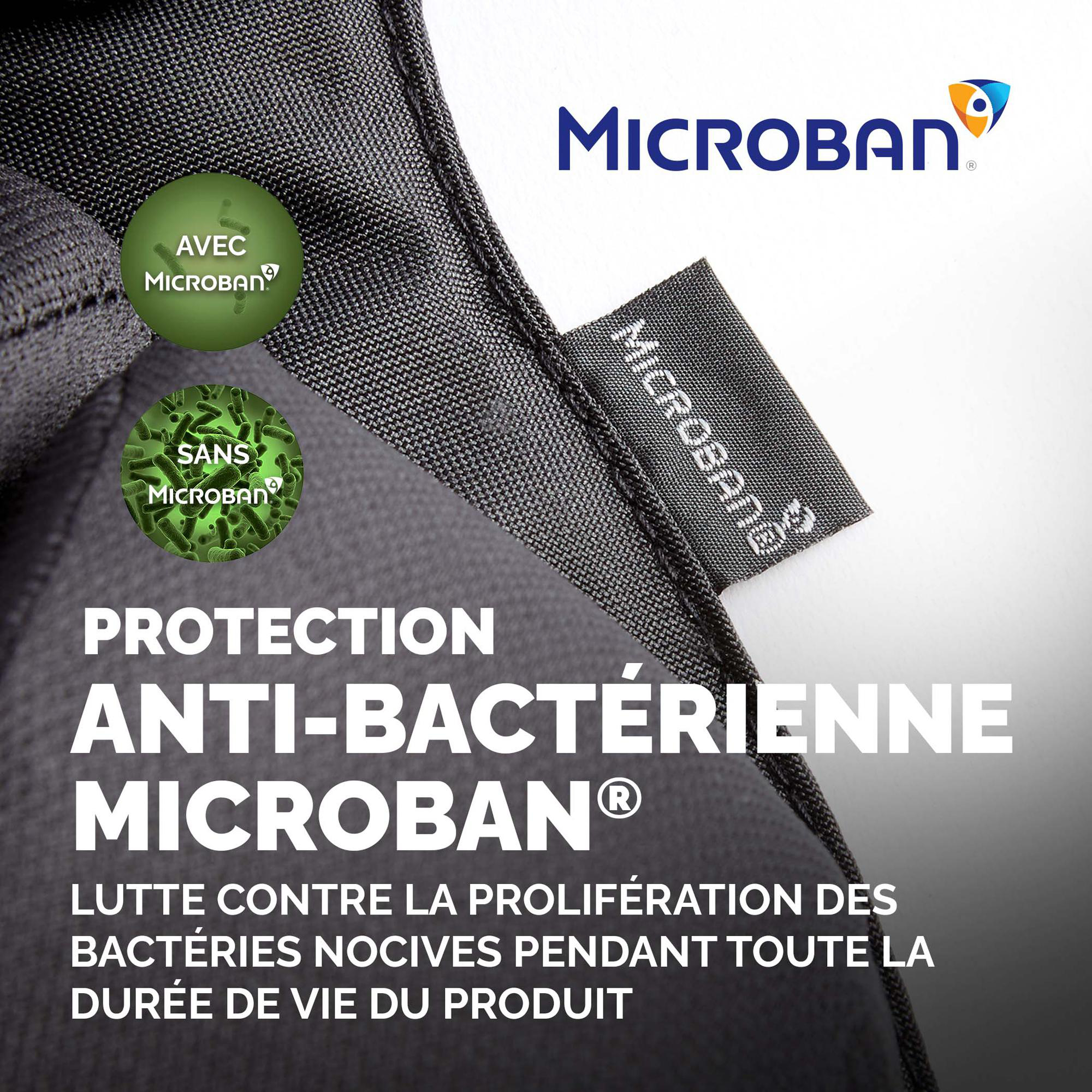 Support dorsal Fellowes Premium - antibactérien - mémoire de forme - noir - lot de 5
