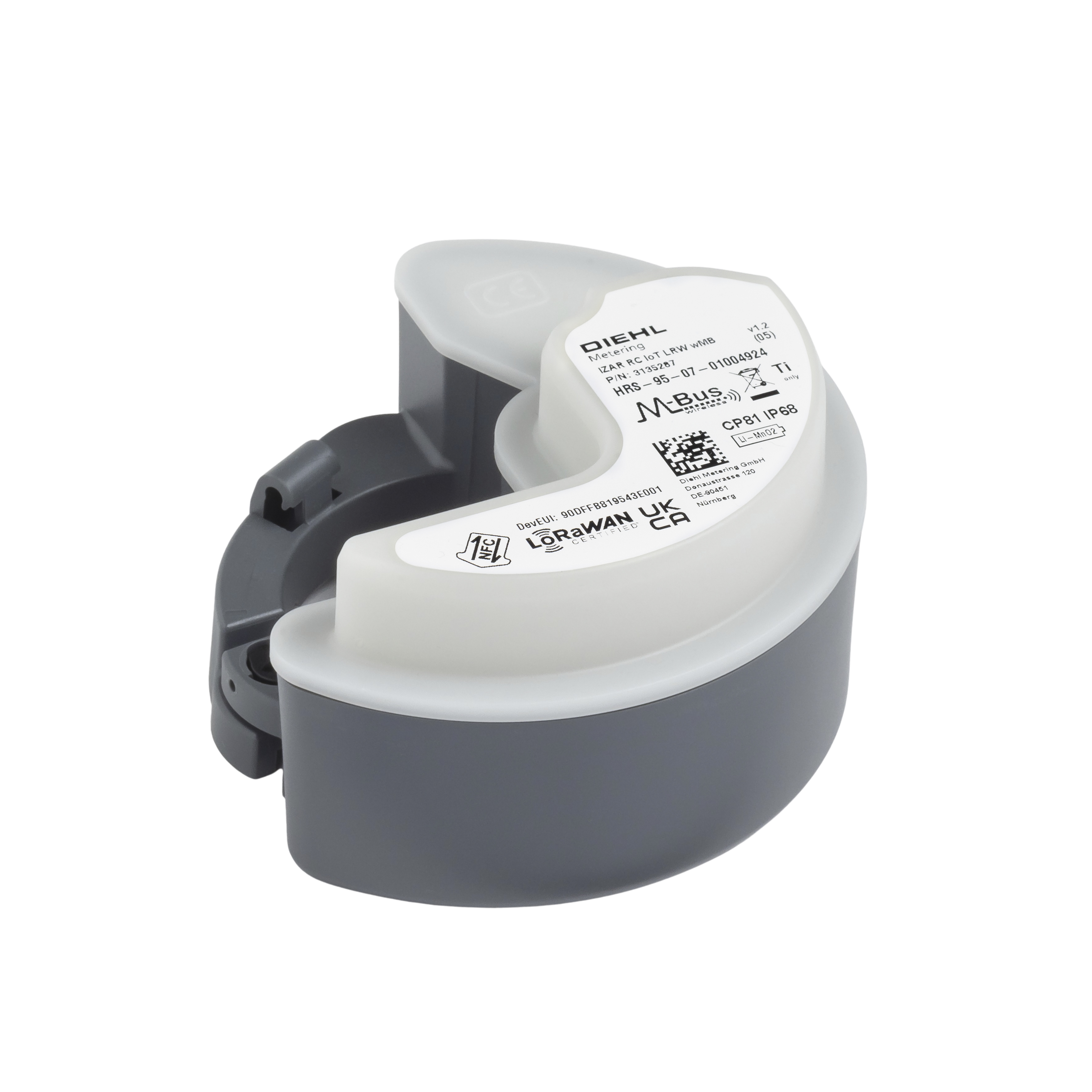 Compteur d'eau à hélice axiale Wesan - DN200 - l.350 mm - R50 - TGVI - corps fonte + IZAR RC IoT LoRa