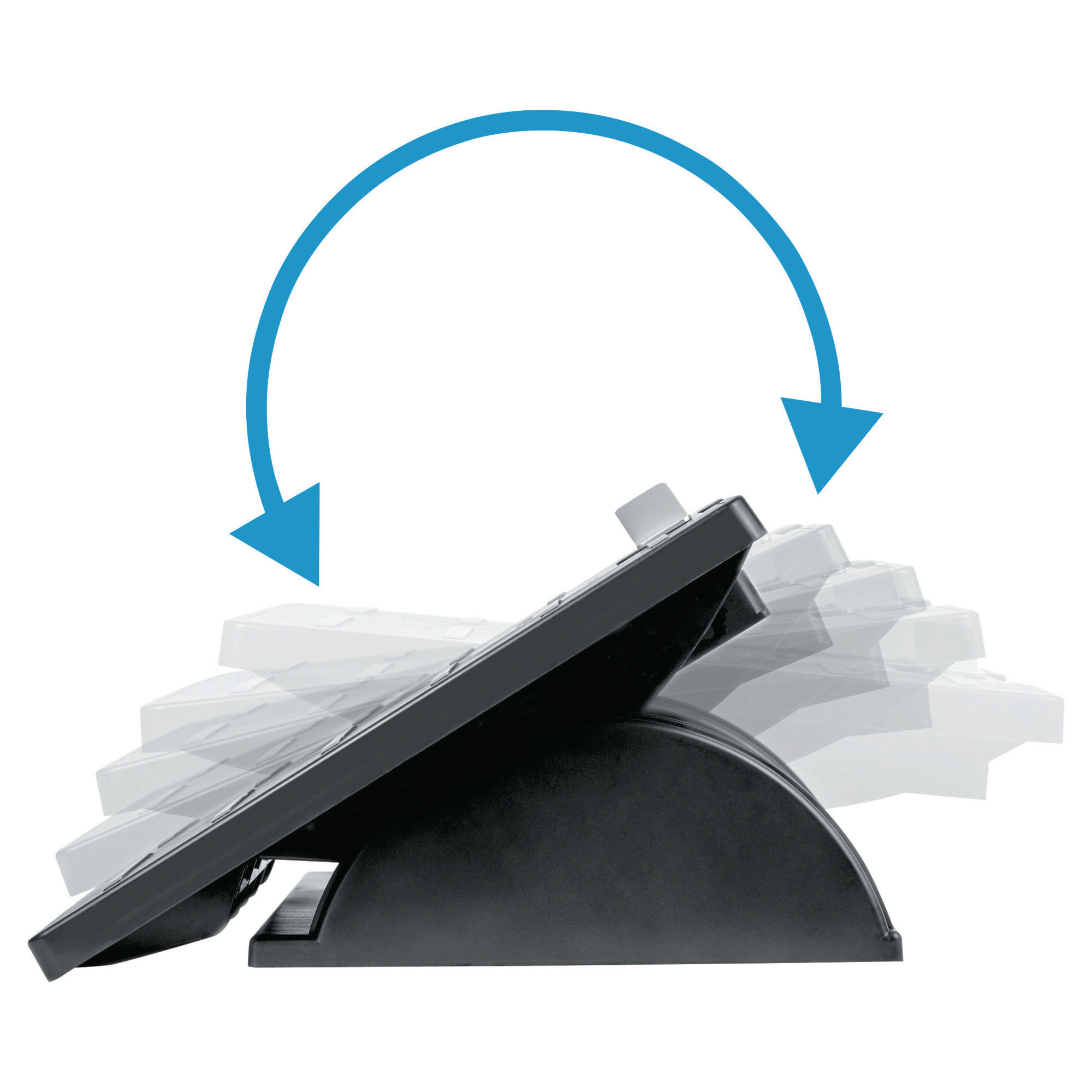 Repose pieds réglable Fellowes Office Suites Microban® - noir - lot de 5