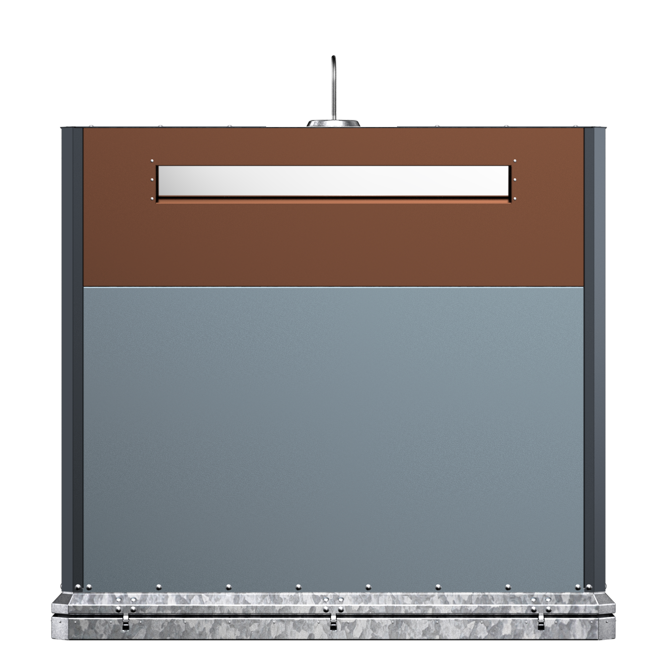 Colonne aérienne d'apport volontaire Marti1600 pour carton - 4 m³ - préhension simple crochet