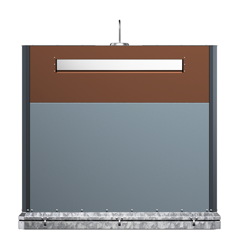 Colonne aérienne d'apport volontaire Marti1600 pour carton - 4 m³ - préhension simple crochet