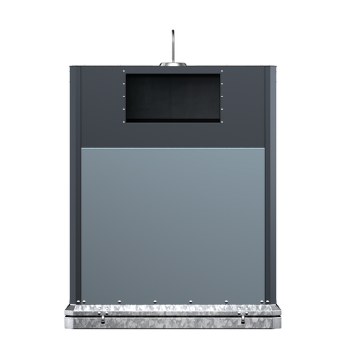 Colonne aérienne d'apport volontaire Marti1600 pour OMR - 3 m³ - préhension simple crochet
