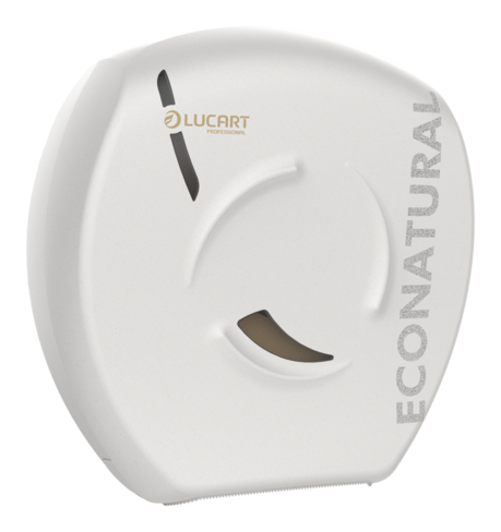 Distributeur papier hygiénique jumbo - blanc - Econatural Flow - issu du recyclage alimentaires - unité