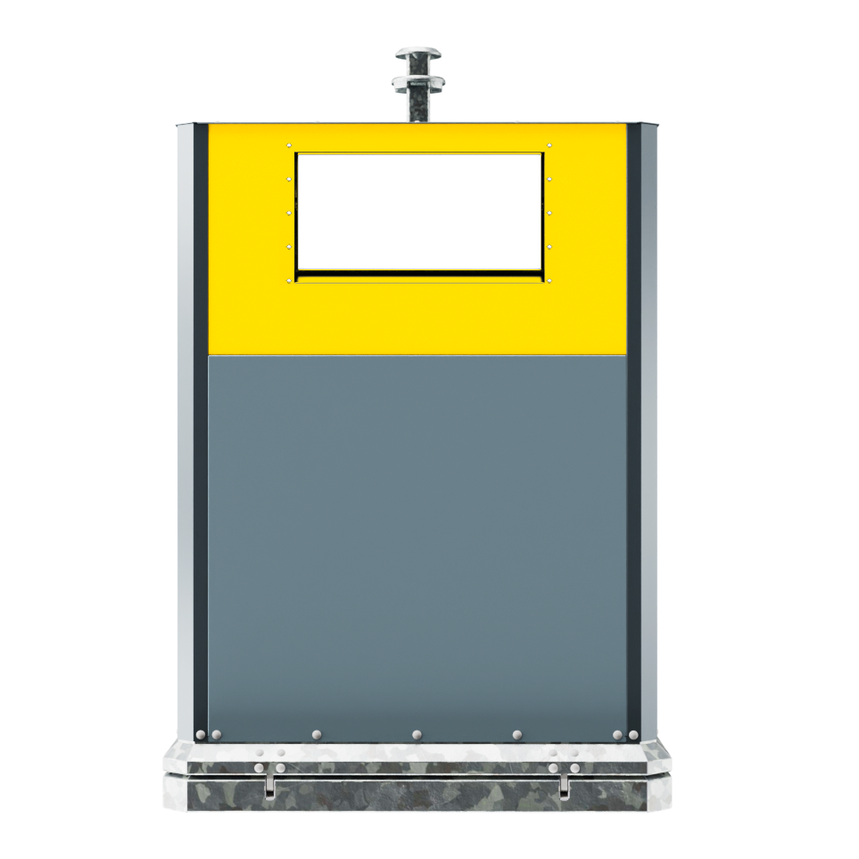 Colonne aérienne d'apport volontaire Marti 1200 pour EMB - 1 m³ - préhension kinshofer