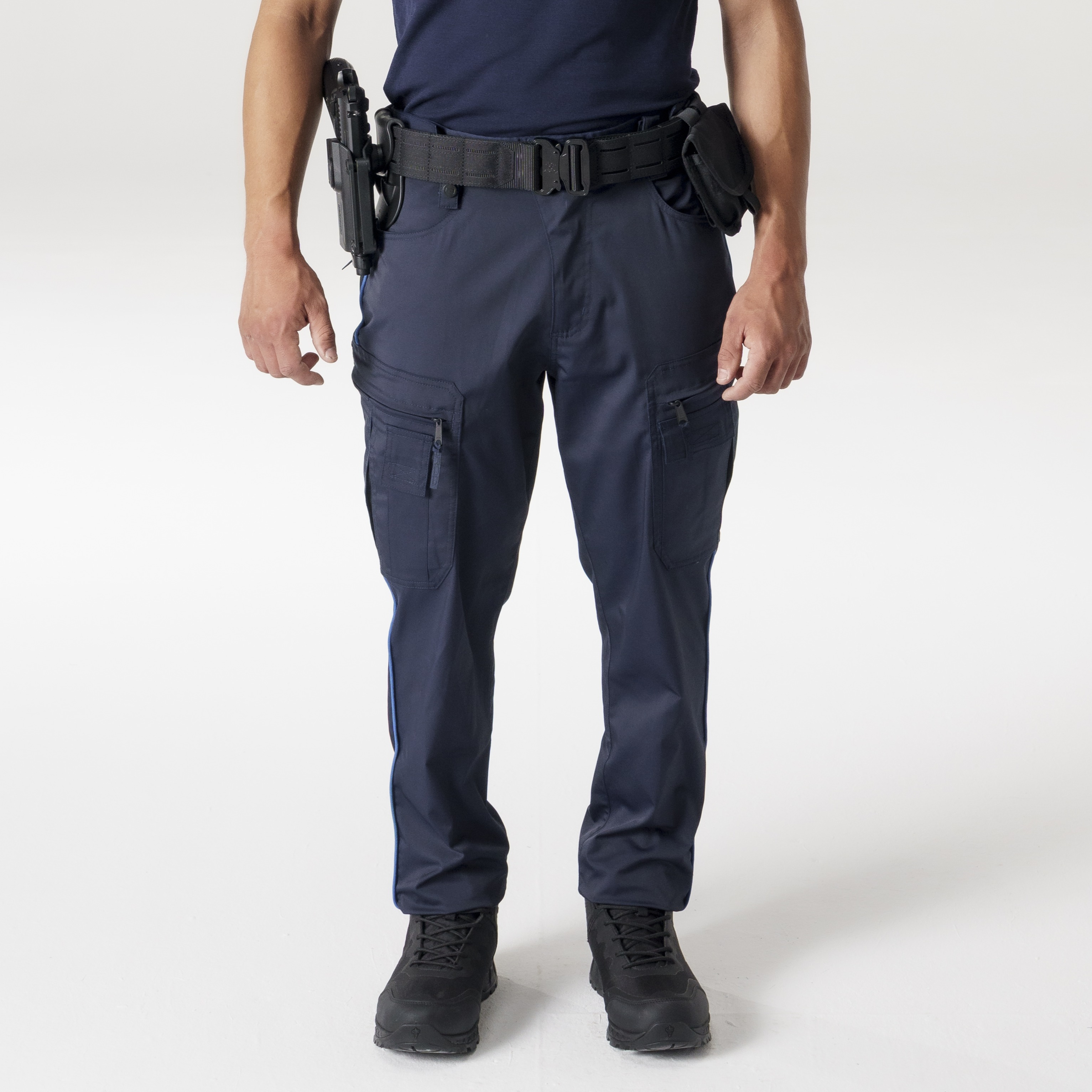 Pantalon Chronos Summer - bleu marine liseré gitane