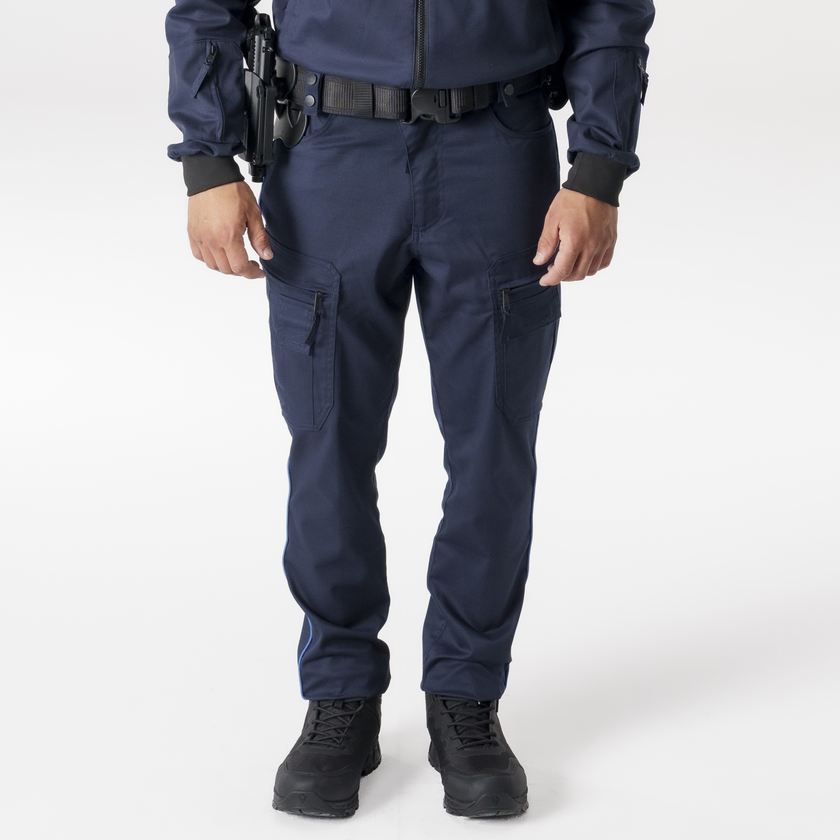 Pantalon Chronos Mat - bleu marine liseré gitane