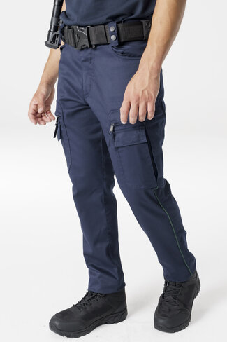 Pantalon Chronos Mat - bleu marine liseré vert