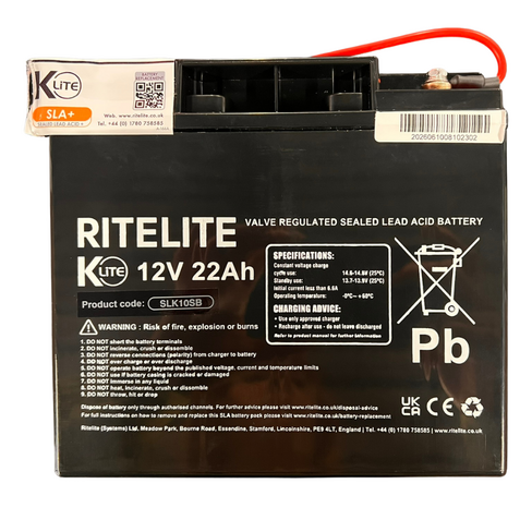 Batterie plomb connecteur 4 voies de rechange pour projecteur K9/K10