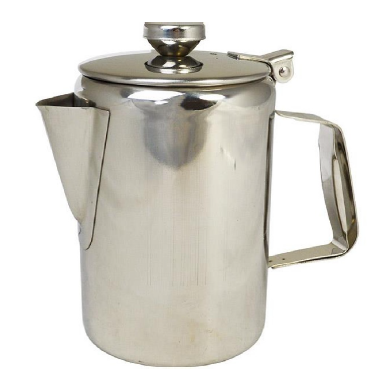 Cafetière 0.60L Inox 18% avec couvercle charnière-