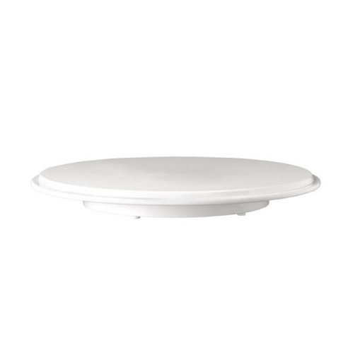 Présentoir à gâteaux mélamine Ø.31cm - H.4cm -Blanc-