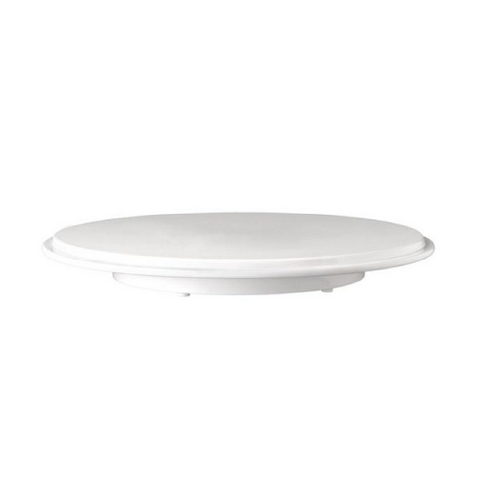 Présentoir à gâteaux mélamine Ø.31cm - H.4cm -Blanc-