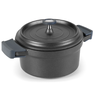 Cocotte fonte aluminium noir 4.2L - Ø.24cm - H.10cm-