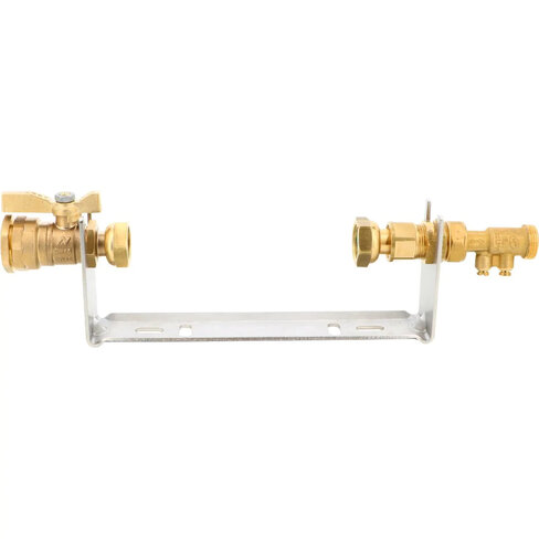 Rail - robinet avant compteur PE32- Douille coulissante 1" - clapet