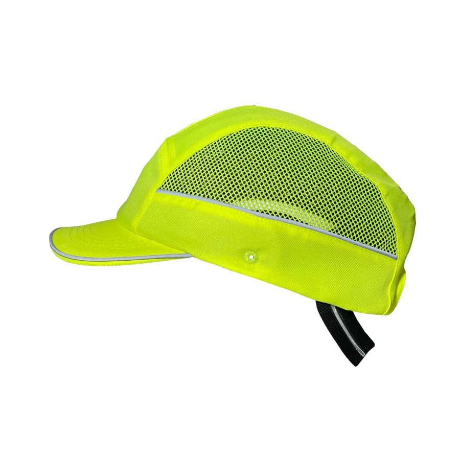 Casquette anti-heurt AIR STREAM - coque ABS - lot de 10 - Surflex - Jaune Fluo - taille standard - visière de 5 cm