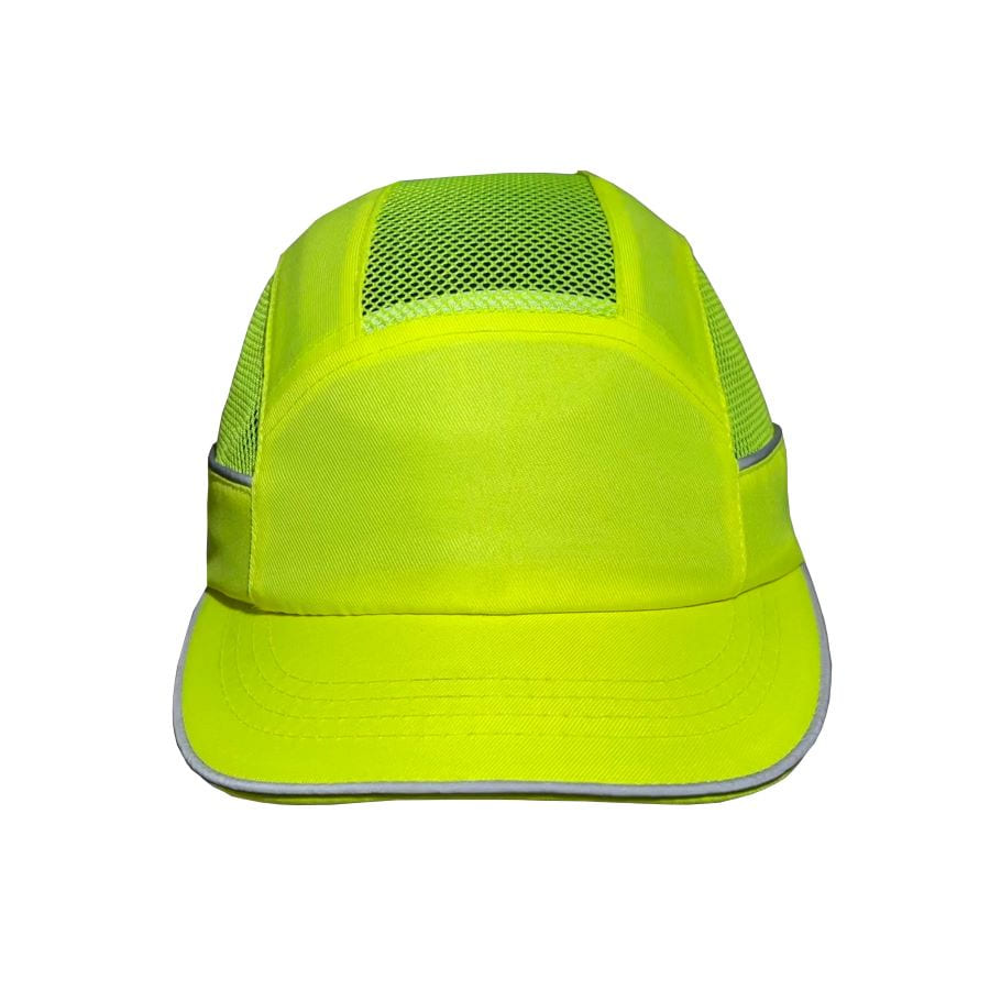 Casquette anti-heurt AIR STREAM - coque ABS - lot de 10 - Surflex - Jaune Fluo - taille standard - visière de 5 cm