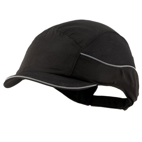 Casquette anti-heurt AIR + 3 coques ABS - lot de 20 Surflex - Noir - taille standard - Visière de 3 cm