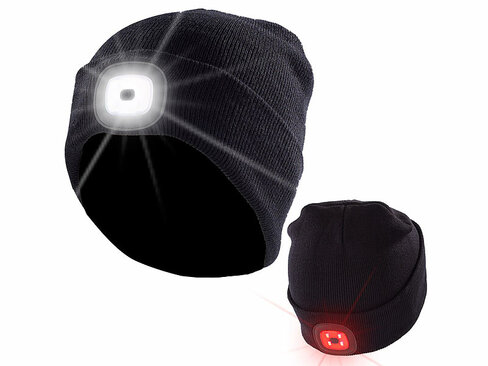 Bonnet anti-heurt LED USB - coque ABS - Surflex - Noir