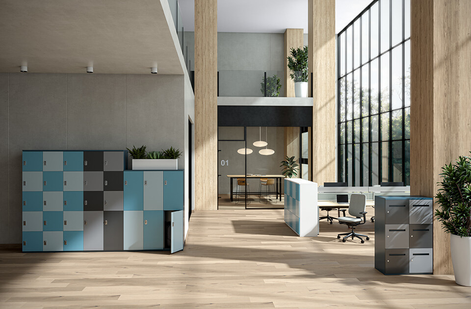 Gamme FrameOne II : Meubles à casiers personnalisables - Ouvrir le diaporama