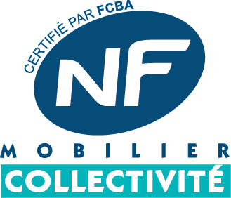 Label NF Mobilier Collectivité - Certifié par FCBA