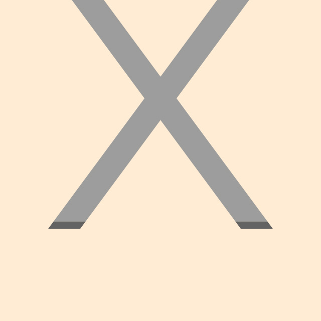Piétement en X